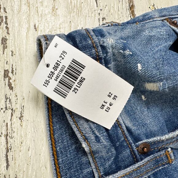 Abercrombie & Fitch Ankle Straight Leg Ultra High Rise Jeans Size 29 or 8 Long - Picture 4 of 8